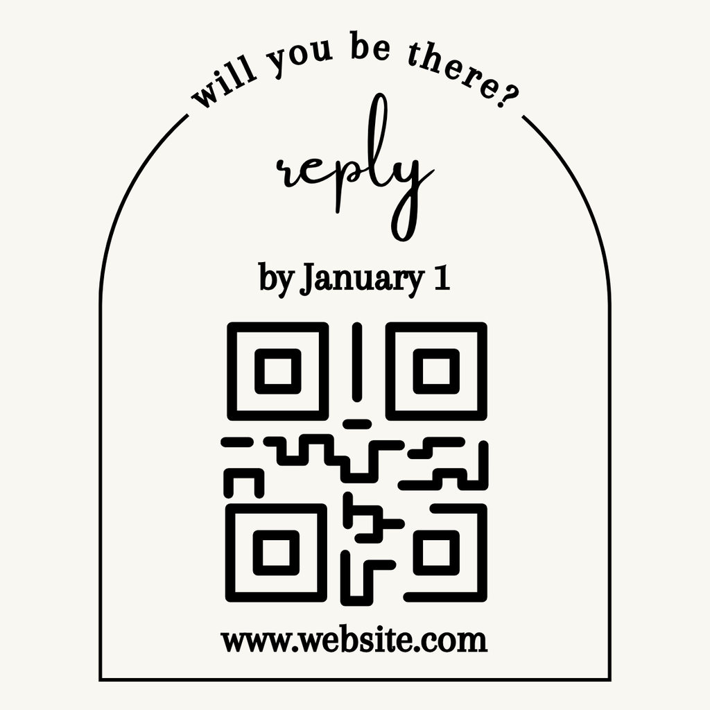 Arch RSVP Card Template