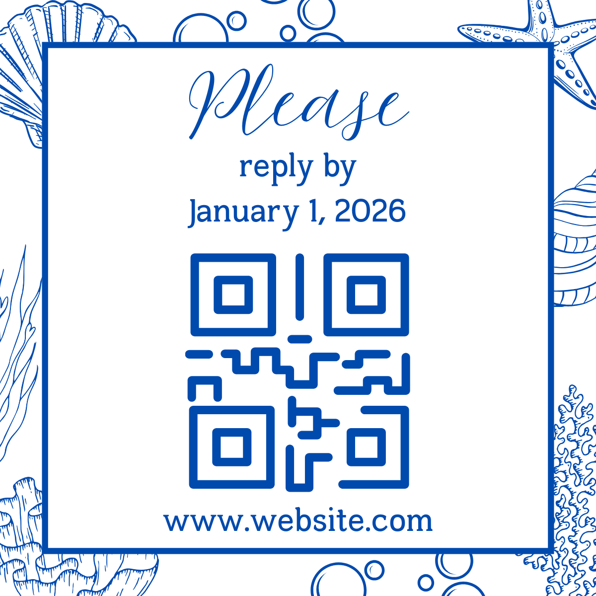 Beach RSVP Template