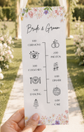 Floral Wedding Program Template