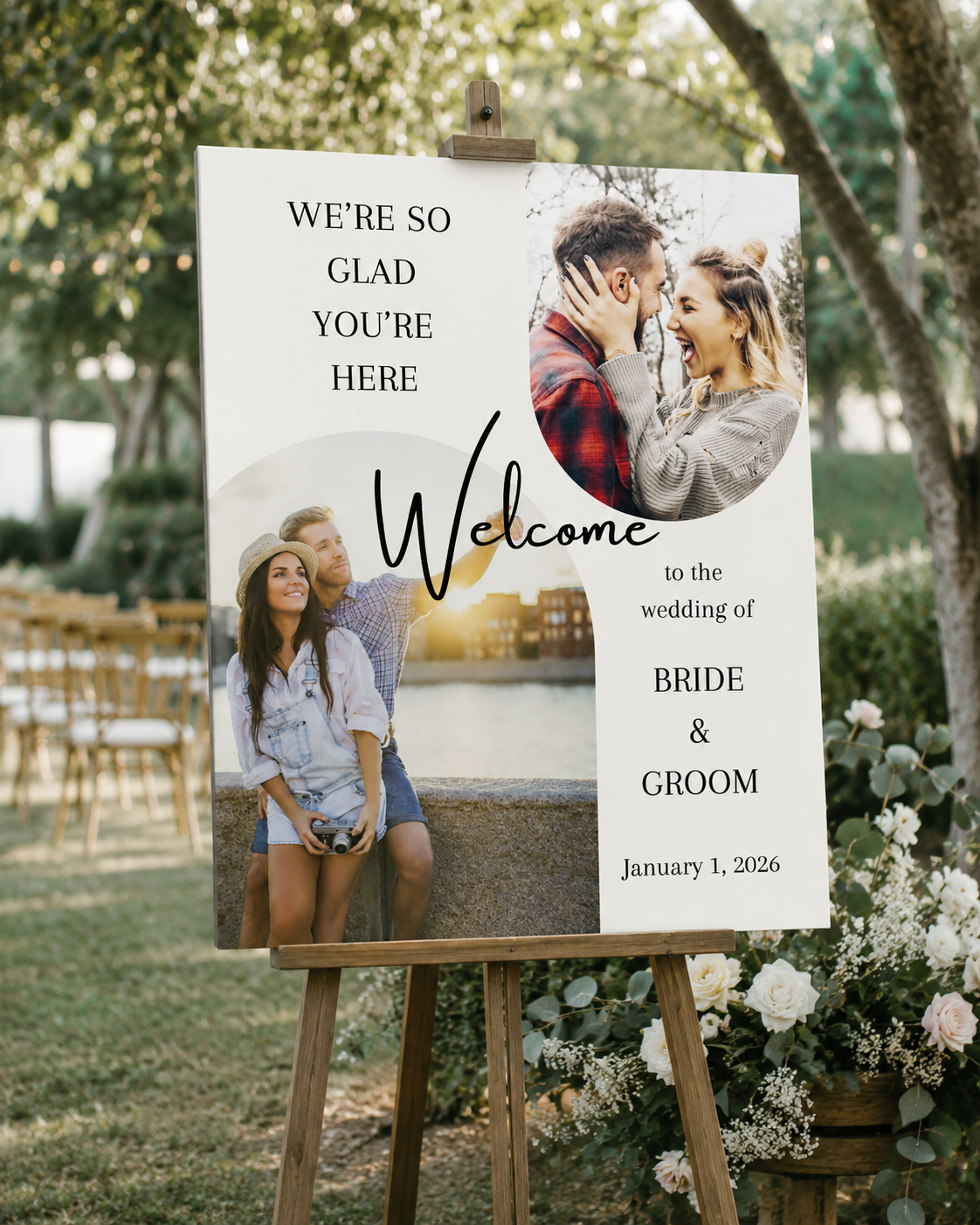 Arch Welcome Sign Template