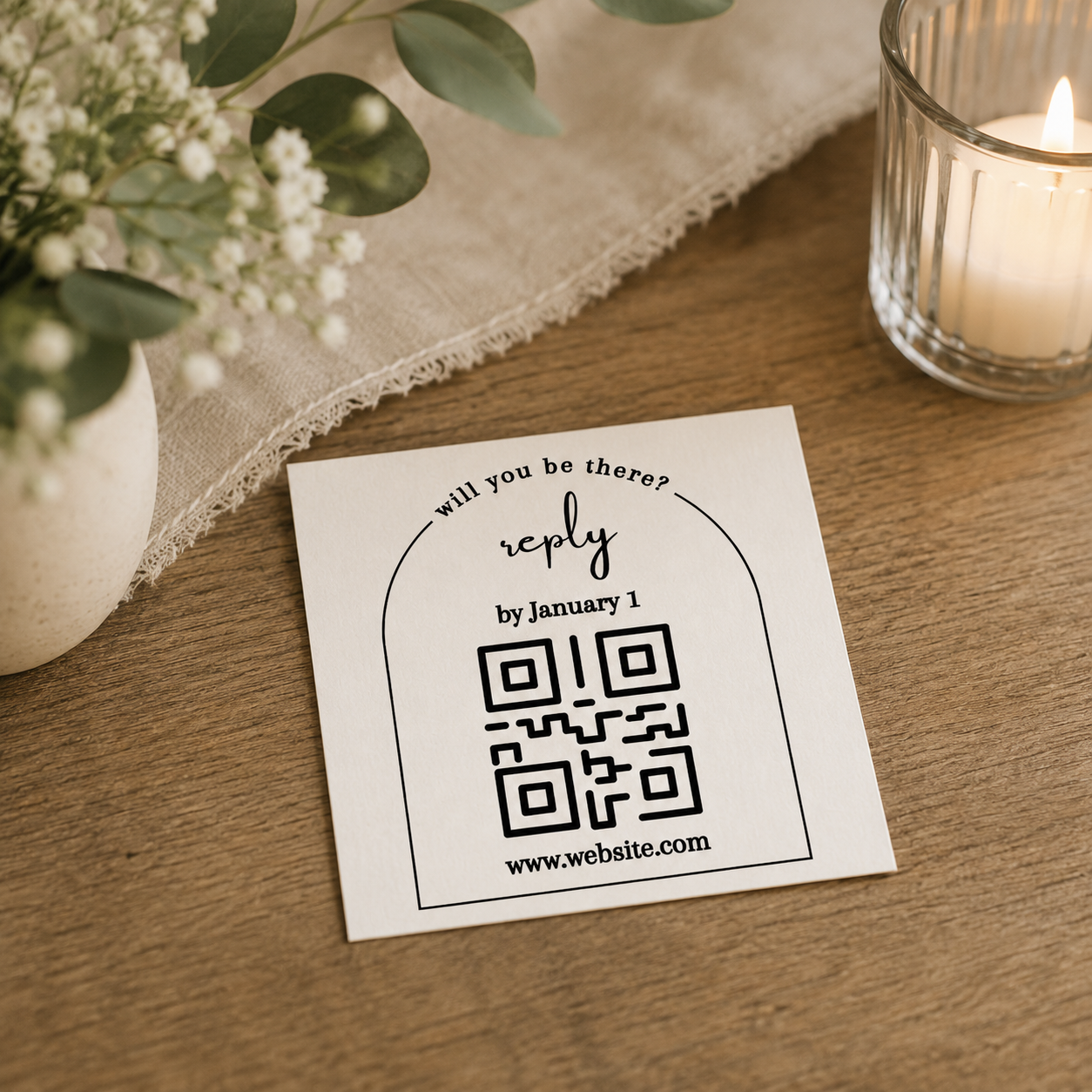 Arch RSVP Card Template