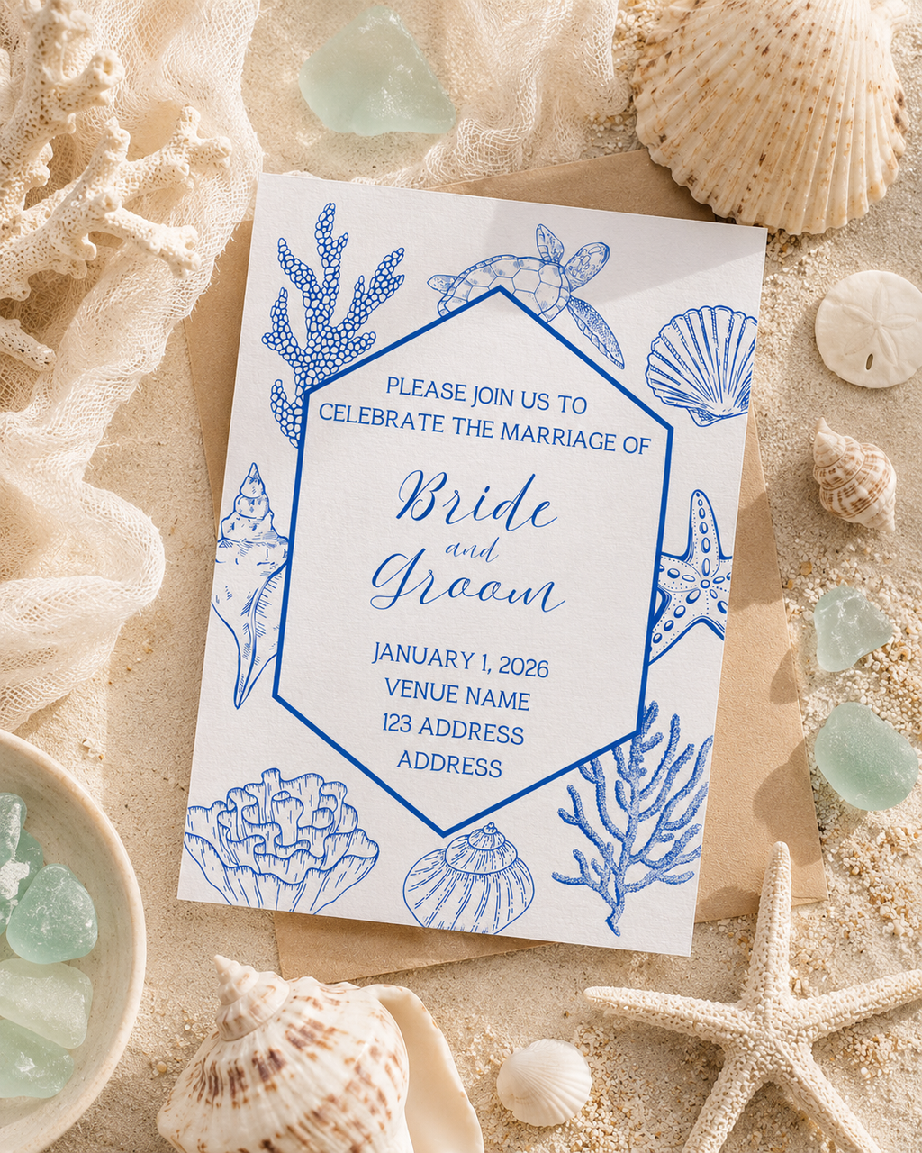 Beach Invitation Template