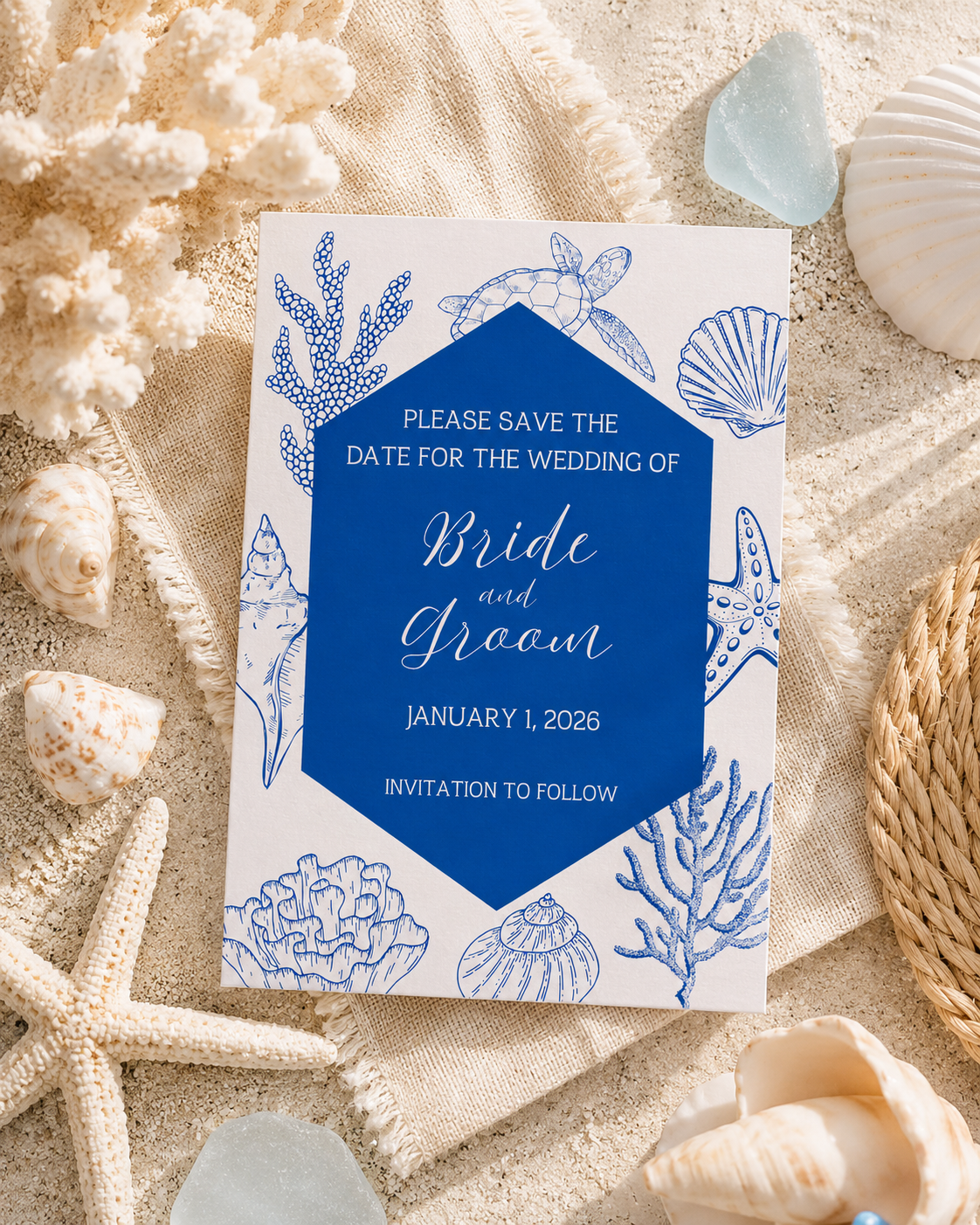 Beach Save the Date Template