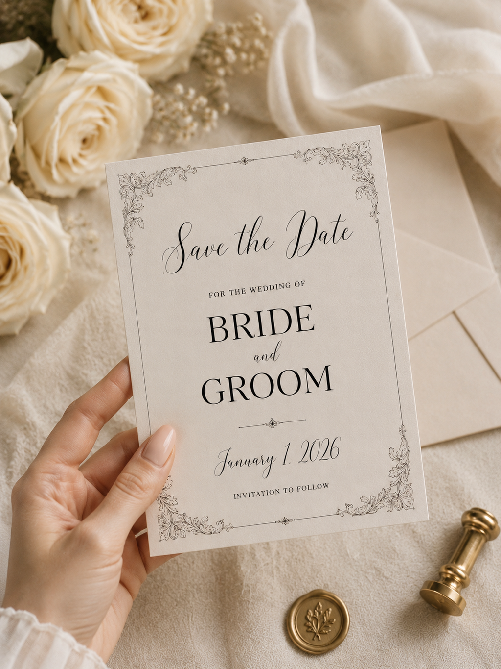 Rustic Save the Date Template