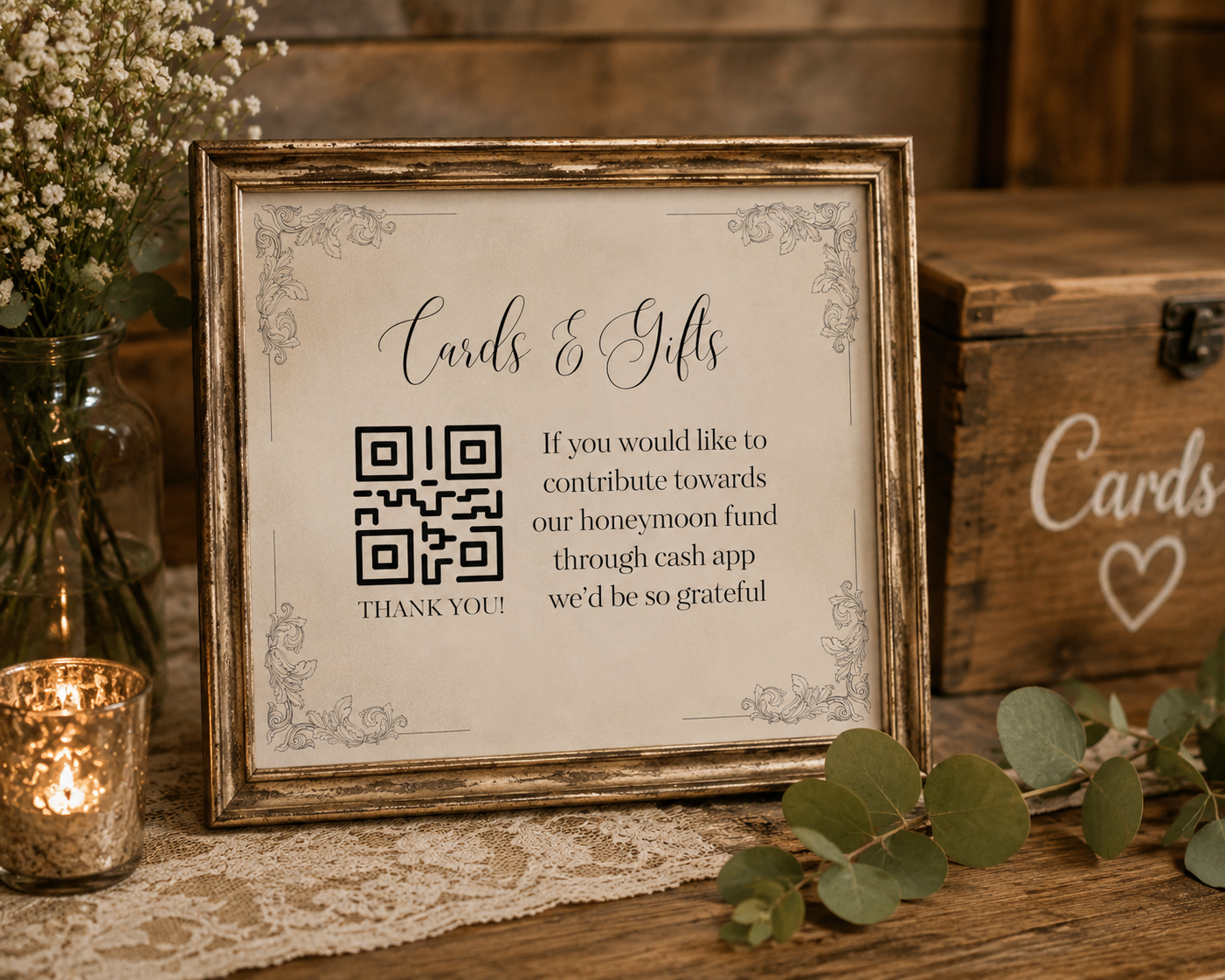 Rustic Honeymoon Fund Template