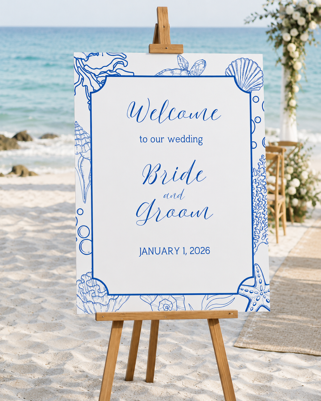 Beach Welcome Sign Template