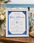 Beach Bar Menu Template