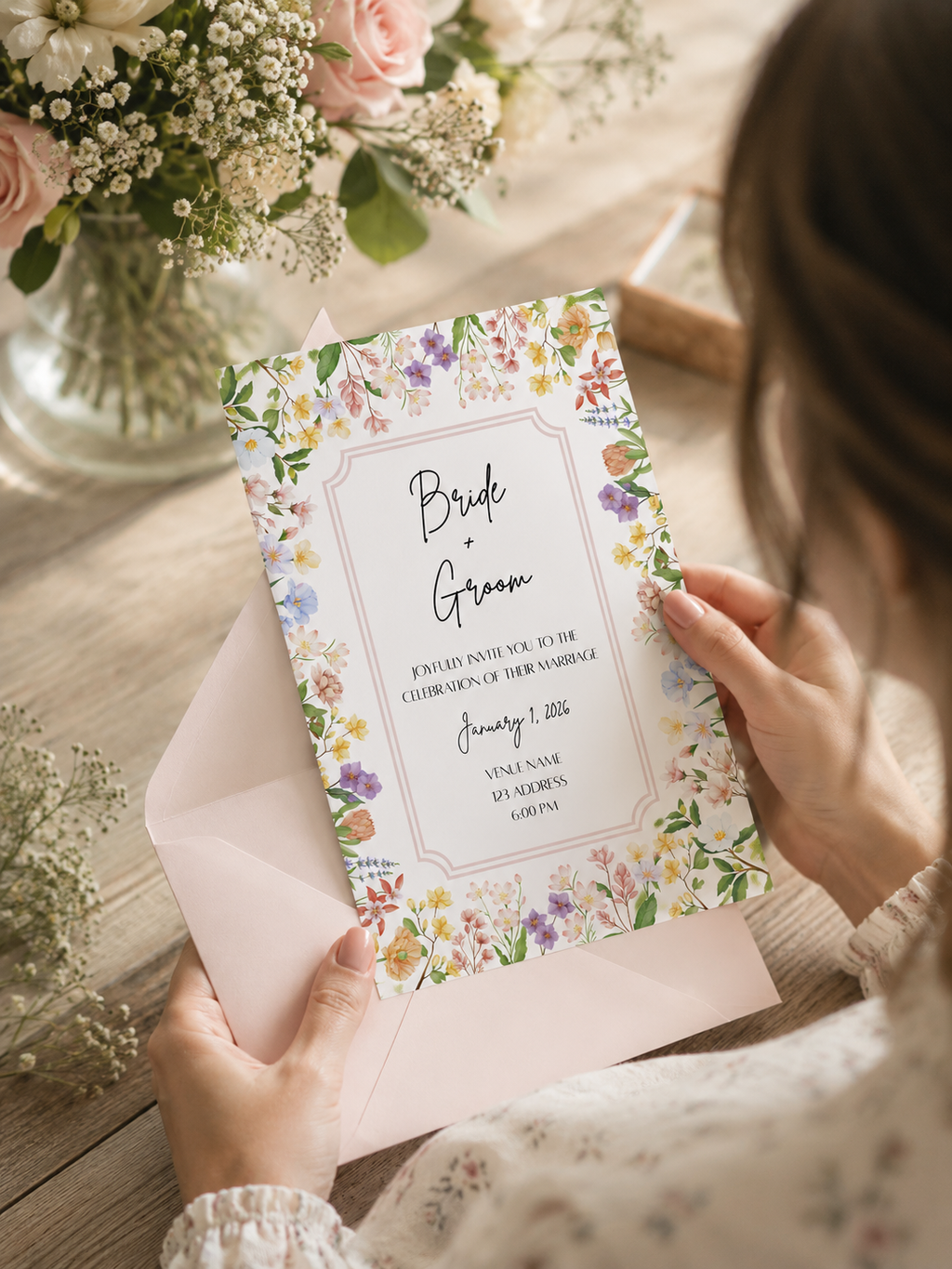 Floral Invitation Template