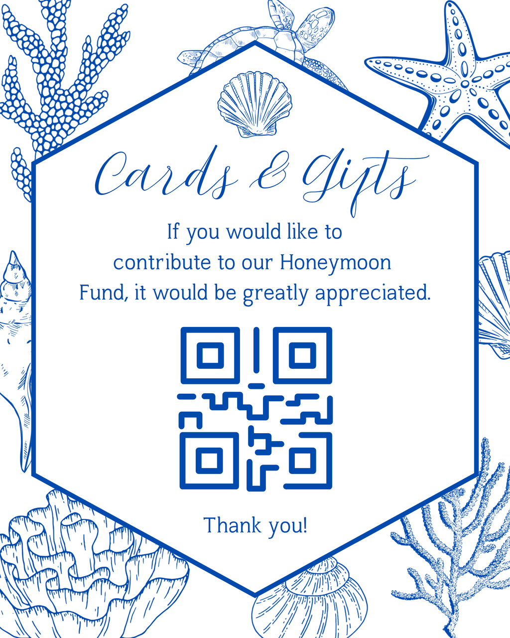 Beach Honeymoon Fund Template