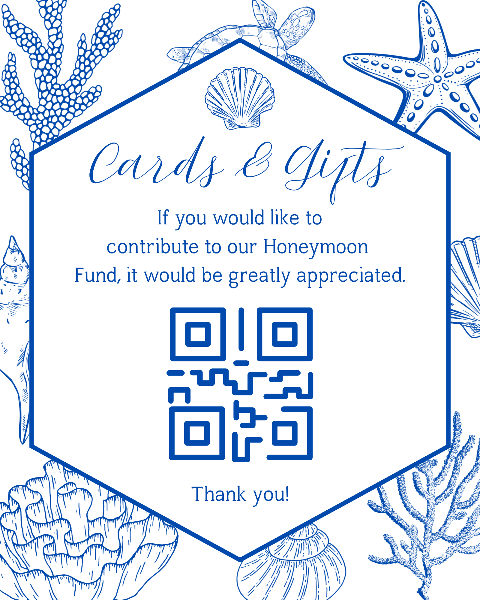 Beach Honeymoon Fund Template