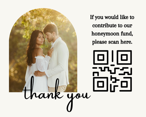 Arch Honeymoon Fund Template
