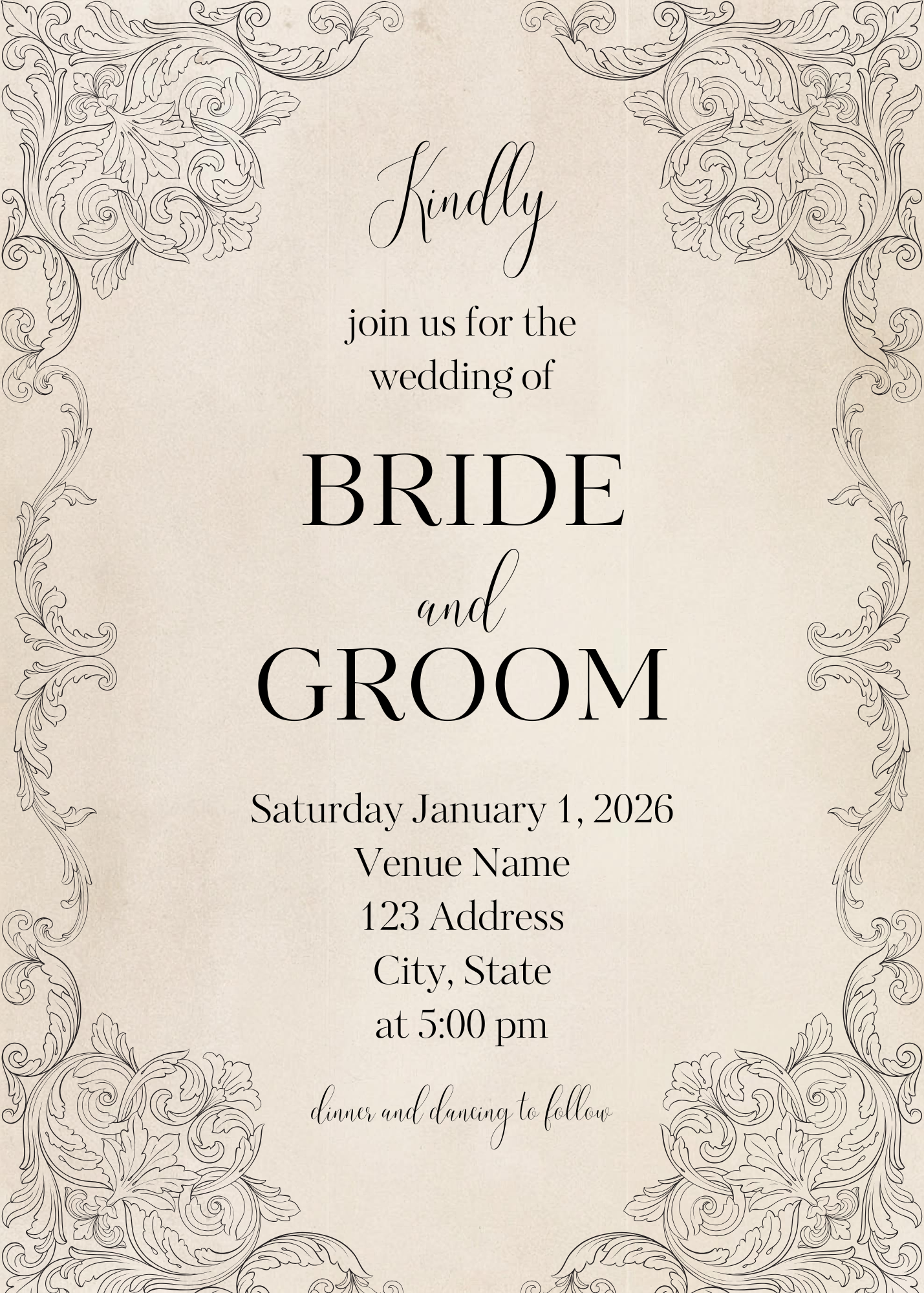 Rustic Invitation Template