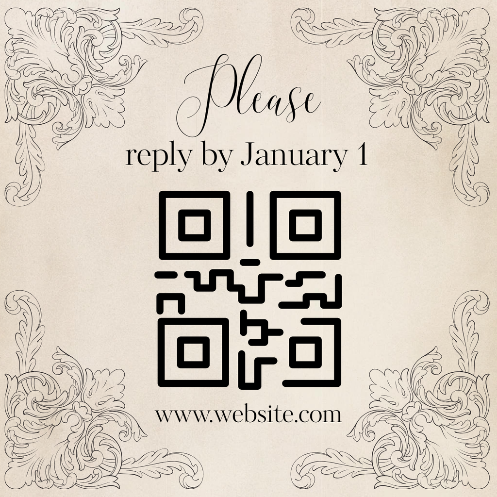 Rustic RSVP Card Template