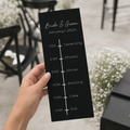 Black and White Wedding Program Template